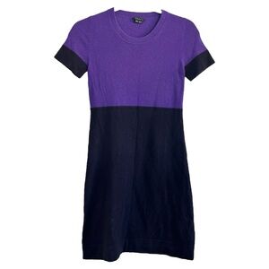 Theory Women’s Short‎ Sleeve 100% Cashmere Sweater Dress  Sz P(0)